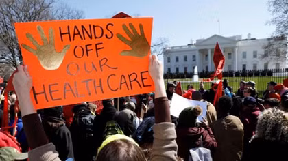 Obamacare supporters rally against congressional repeal efforts