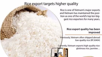 Rice export targets higher quality