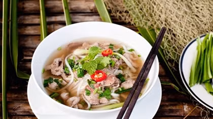 Pho with beef meatballs among best street foods in Asia