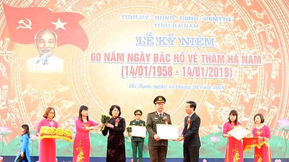 Ha Nam celebrates the 60th anniversary of Uncle Ho's visit to the province