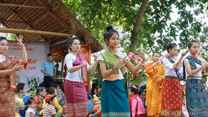 Bunpimay New Year festival of Laos in Vietnam's Central Highlands 