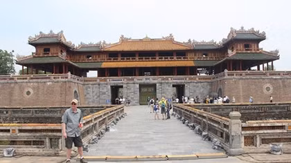 Noon Gate of Hue Citadel cleaned by modern technology 
