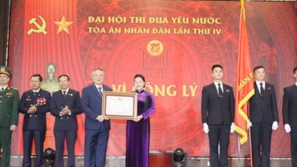 Supreme People’s Court receives first-class Independence Order