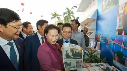 Top legislator visits National Press Festival 2018