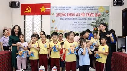 Host of activities for disadvantaged kids in HCM City during Mid-Autumn Festival