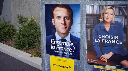 Macron favorite in opinion polls as France elects new president