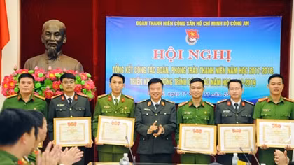 Youth movements of public security education institutions reviewed 