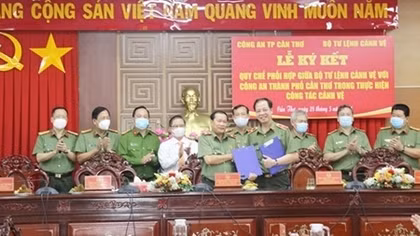 Can Tho police signs coordination agreement with Security Guard Command