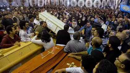 Families gather after Egypt church attack, state of emergency approved