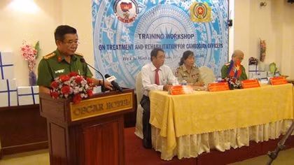 Training course on treatment and rehabilitation of drug addicts opens for Cambodian officers