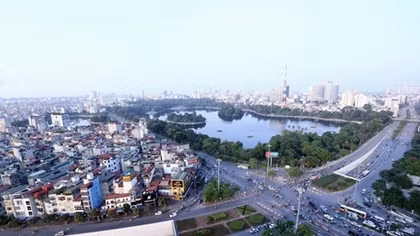 A bird's eye view of Hanoi 64 years after liberation