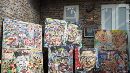 Leaders of U.S. and North Korea in Vietnamese artist’s works