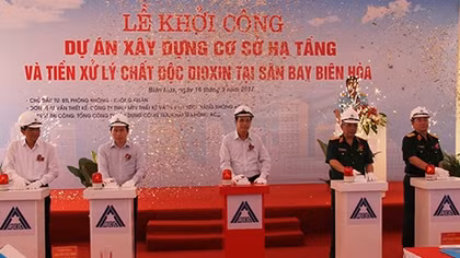 Dioxin pre-treatment project at Bien Hoa airport starts