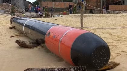 Object found offshore Phu Yen identified as training torpedo