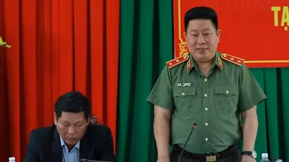 Vice Minister Bui Van Thanh works with Dak Nong Provincial Police