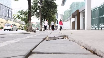 Hanoi halts street paving project