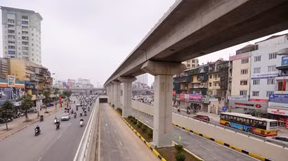 Cat Linh – Ha Dong elevated railway to begin test run in October