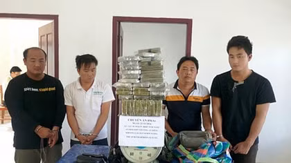 4 Thai, Laotian suspects caught smuggling 69 heroin cakes