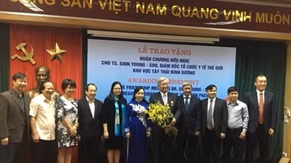 Friendship Order bestowed upon WHO official