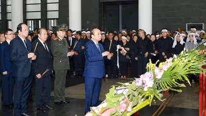 Funeral held for three police officers who died in Dong Tam disturbance