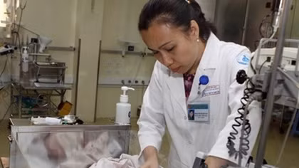 Giant hematoma removed from two-day-old baby