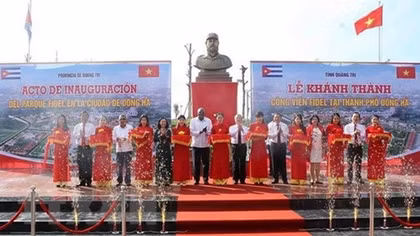 Fidel Park inaugurated in central Quang Tri province