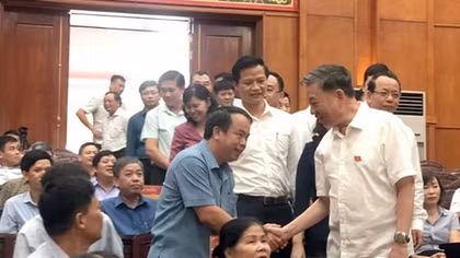Minister To Lam meets voters in Bac Ninh province