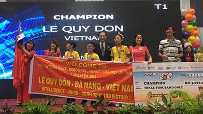 Da Nang students win high prizes at Int’l Robothon Competition 2016