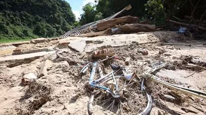 Sa Na village devastated after flooding