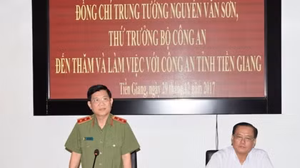 Deputy Minister Nguyen Van Son visits Tien Giang