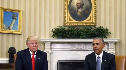 Obama, Trump hold 'excellent' White House talks
