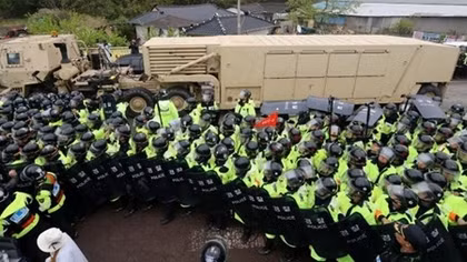 U.S. moves THAAD to South Korean site as North Korea boasts fire power