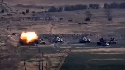 Armenian, Azeri forces clash again, at least 21 reported killed