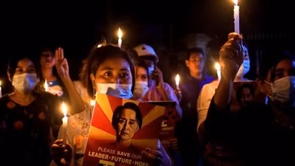 At least 12 killed in protests in Myanmar; civilian vice-president vows resistance to junta