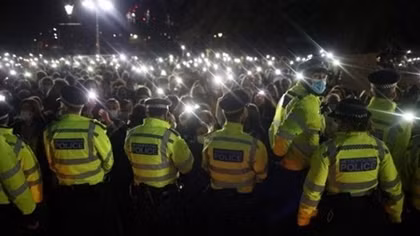 Londoners protest after police officer charged with woman's murder
