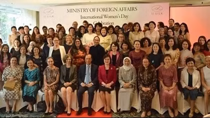 Foreign ministry hosts gathering for female diplomats