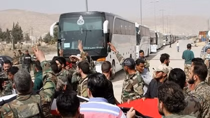 Thousands more leave enclave in Syria's Ghouta as Assad takes back control