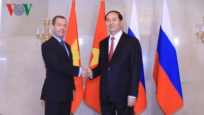 President Quang meets Russian PM