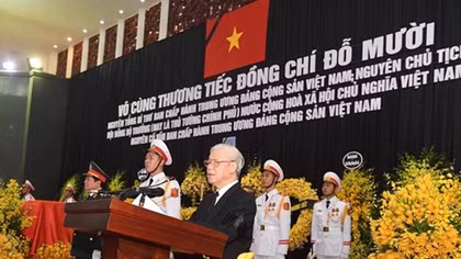 Memorial services for former Party General Secretary Do Muoi held in Hanoi, HCM City