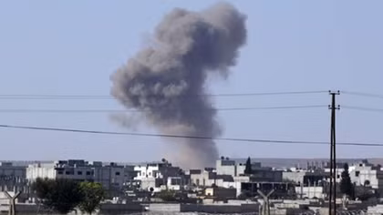 Syrian state media says U.S. hit army posts, U.S. denies