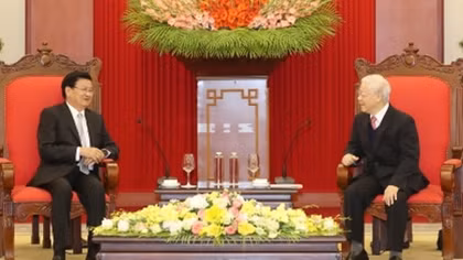 Party, State and NA leaders host visiting Lao PM