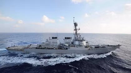 U.S. Navy ship fired warning shots at Iranian vessels
