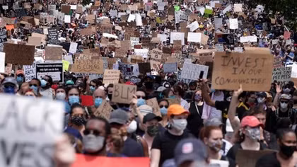 'A part of history': Calm prevails over D.C.'s biggest George Floyd protest