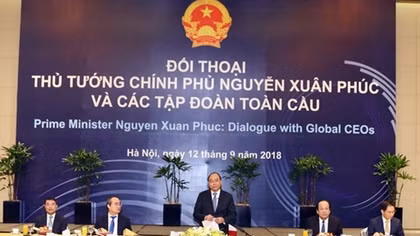 WEF ASEAN 2018: PM holds dialogue with global corporation leaders