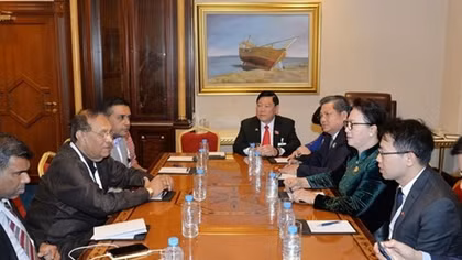 Vietnamese NA Chairwoman meets Sri Lankan counterpart
