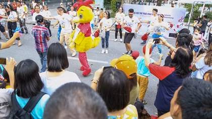 ASIAD 18: Spreading out the messages of promoting the fair-play spirit.