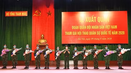 Vietnamese military delegation departs for Army Games 2020