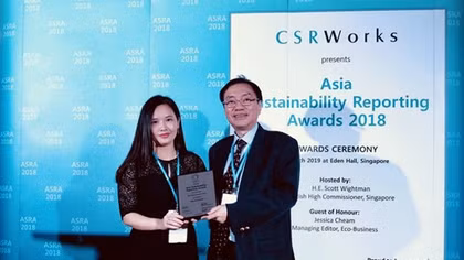 Baoviet Holdings wins the 2018 Asia's most transparence sustainability Report by the ASRA
