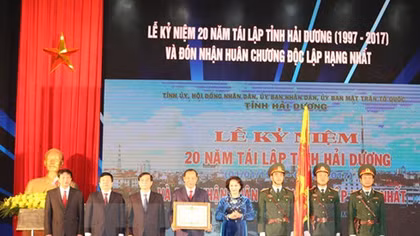 Hai Duong honoured with Independence Order for achievements