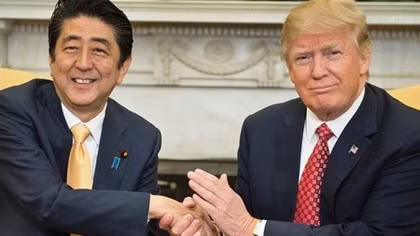 Trump, Japan's Abe seek consensus on North Korea amid strains